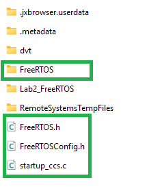 CCS project folder structure